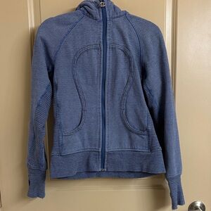 lululemon athletica Striped Blue Utility Jacket